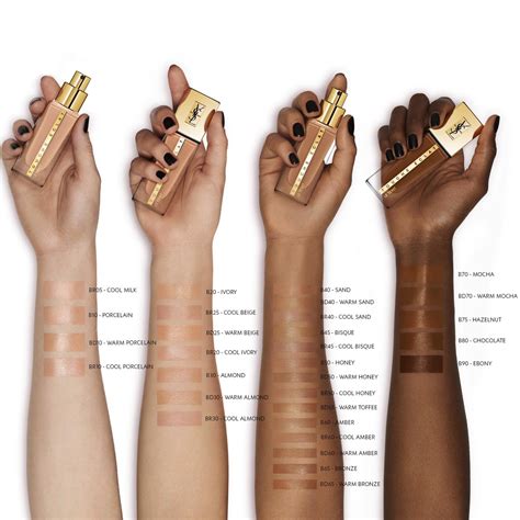 ysl teint majeur foundation|YSL foundation color guide.